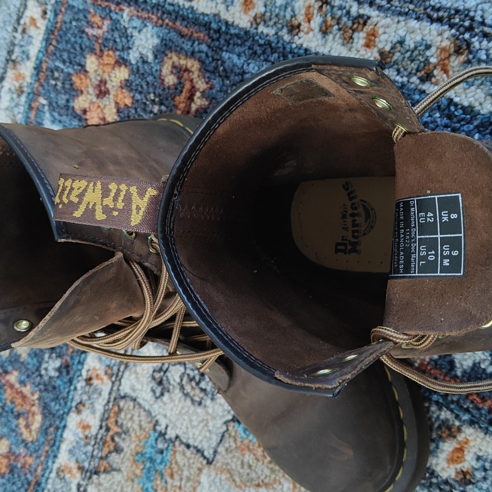 Dr. Martens 1460 Crazy Horse Leather Boots - Picture 5 of 6